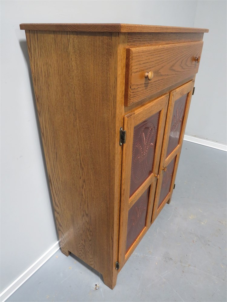 Transitional Design Online Auctions Amish Pie Safe Cabinet