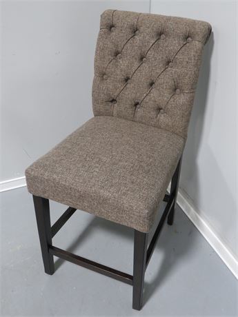 Button Tufted Counter Chair