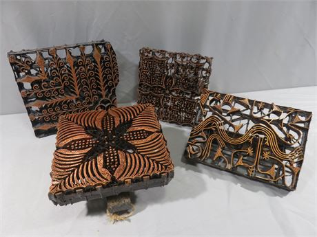 ARHAUS Batik Iron Stamp 4-Piece Lot