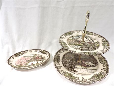 JOHNSON BROS.Two Tier Cookie Plate