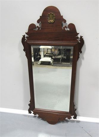 Vintage Chippendale Style Beveled Glass Mirror