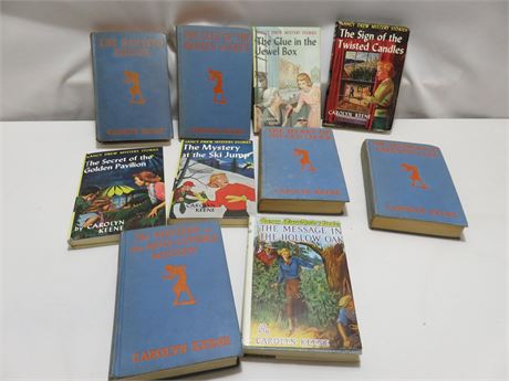 10 Vintage NANCY DREW Mystery Books