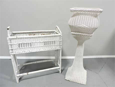 Patio / Sunroom Wicker Plant Stands / Basket
