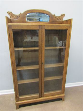 Antique Locking Display Cabinet