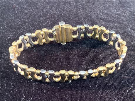 14KT Yellow and White Gold Bracelet