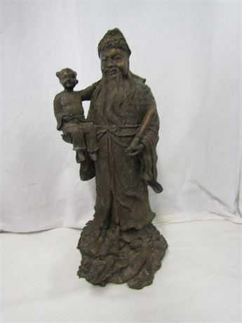 Bronze God "Shou" Statue