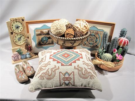 7 Piece Native American/Southwest Decorative Lot