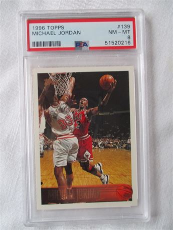1996 Topps Michael Jordan #139 NM-MT PSA 8