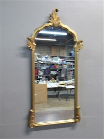 Vintage Gold Finished Wood Framed Mirror