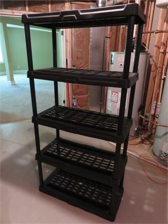 Plastic 5-Shelf Tower