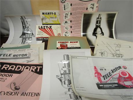 1948 The Radiart Corp, Original Art, Advertising, Original Photos, Blue Prints