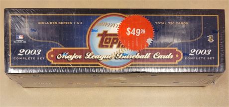 2003 Topps Baseball Factory Sealed Complete 720 Card Set