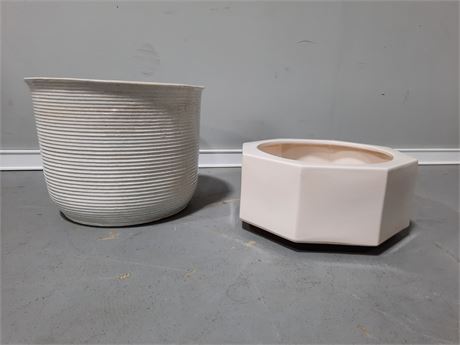 Pair of Ceramic Planters