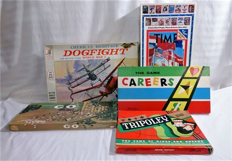 Milton Bradley, Parker Brothers, Cadeco & Time Classic Board Games Lot