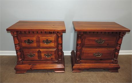 Pair of Solid Wood Night Stands