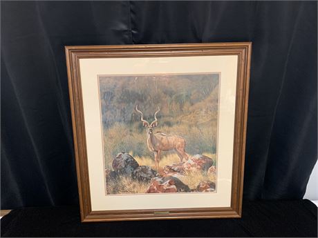 CHARLES FRACE SIGNED, "Greater Kudu" Limited Edition