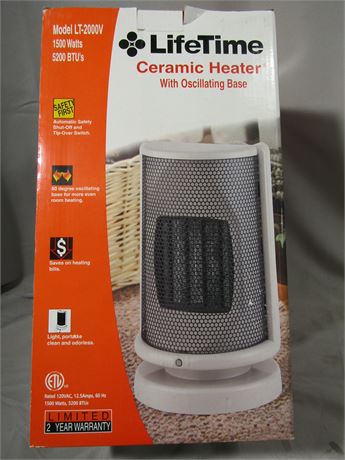 Lifetime Ceramic Heater, LT-2000V