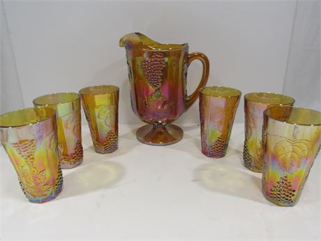 Carnival Harvest Amber Glass Collection