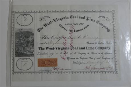 1868 Shares The West Virginian Coal and Lime Company