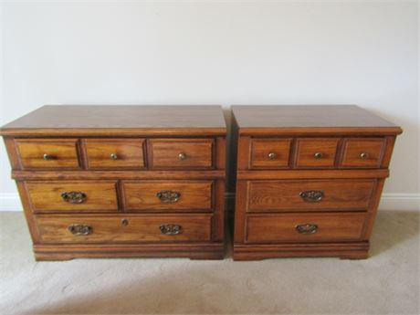 Wooden Dresser and Side Chest