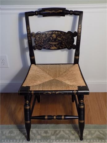 Lambert Hitchcock Chair with Rush Seat