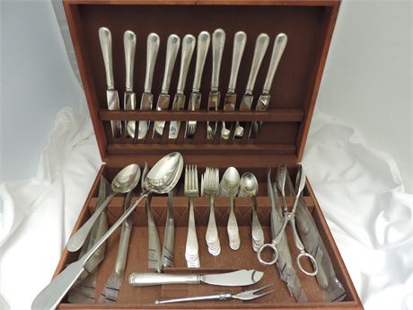 Tuttle Sterling Silver Dinnerware with Case