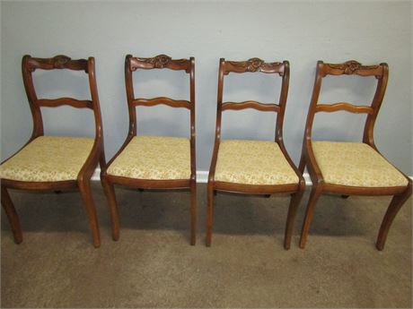 Four Vintage Dining Chairs