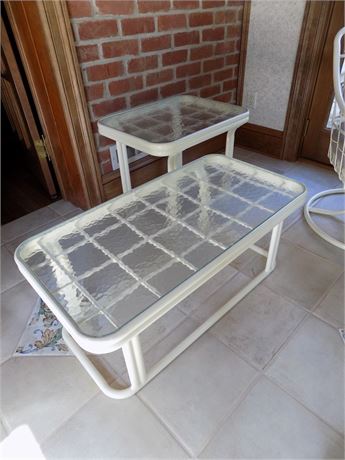 Tempered Glass Patio Table Set