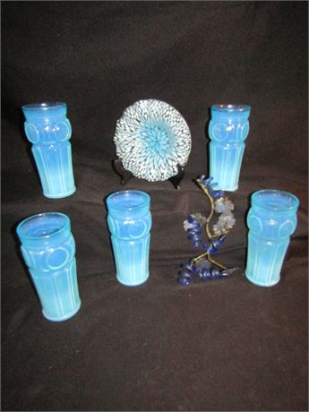 Opalescent Glass Tumblers