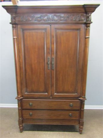 Traditional Design Wood Armoire