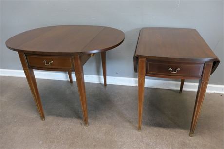 Matching Pembroke End Tables by the Hickory Chair Co.
