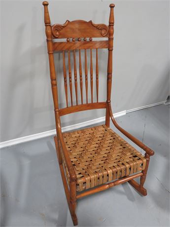 Rocking Chair Basketweave Seat