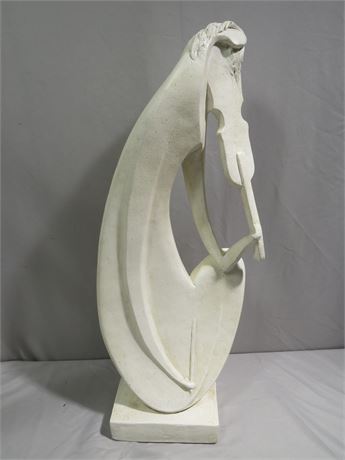 1980 Austin Productions Violin Player Abstract Sculpture