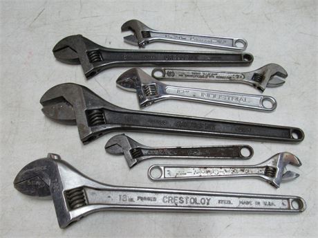 8 Crescent Wrench Lot