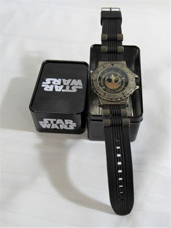 Star Wars Accutime Corp. Watch - swj9014wm with Original Metal Case