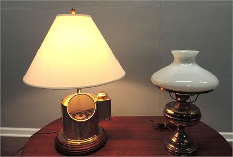 Set of Brass Table Lamps