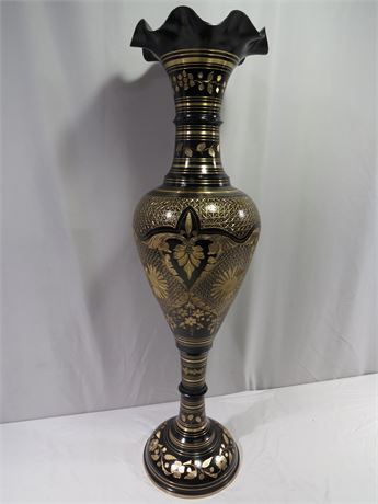 Brass Floor Vase