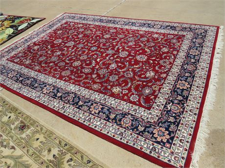 Wool Area Rug Hand Knotted from India