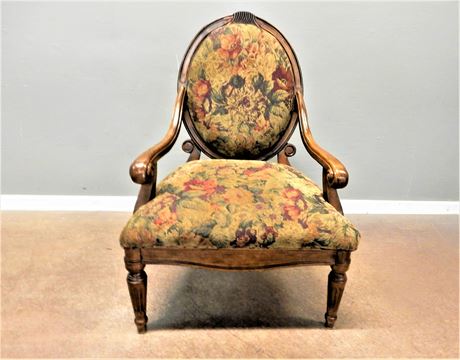 Large Wood Upholstered Accent Chair from the Golden Chair Company