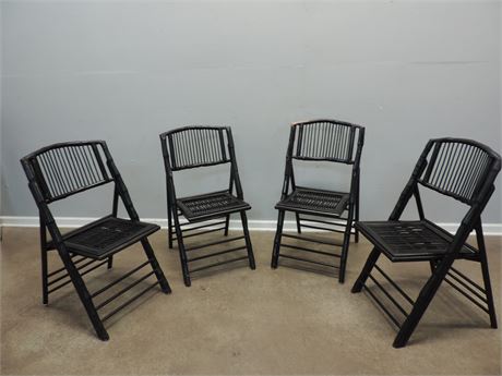 Bamboo Style Folding Chairs