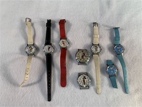 MICKEY MOUSE - SNOOPY  - LUCY - Collectible Watches