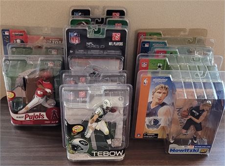 New in the Box McFarlane Figurine Sports Stars Collection of 13