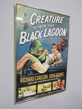 Creature From The Black Lagoon Professionally Framed Movie Poster