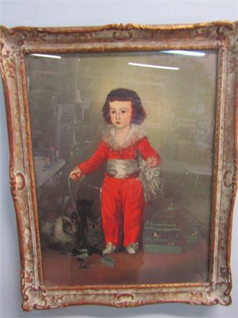 Vintage "Red Boy" Reproduction print