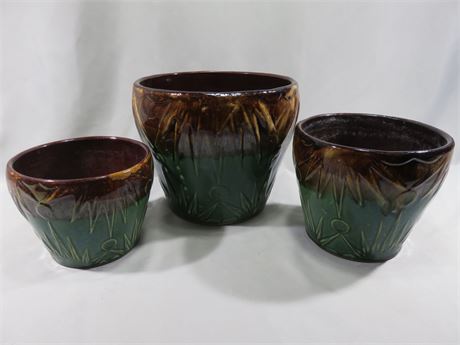 3-Piece Ceramic Planter Set