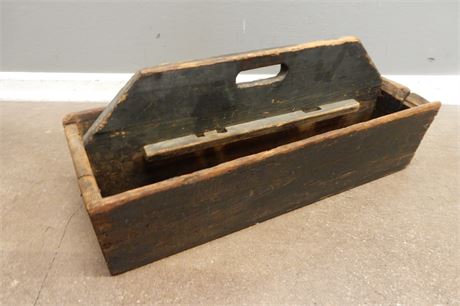 Vintage Wood Carpenter Tool Box