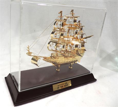 Crystal Temptations 24 Kt Gold Plated Ship