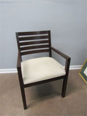 Ethan Allen Side Chair, White Cushion