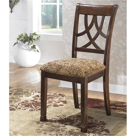 Set of Ashley Leahlyn Upholstered Paisley Print Chairs