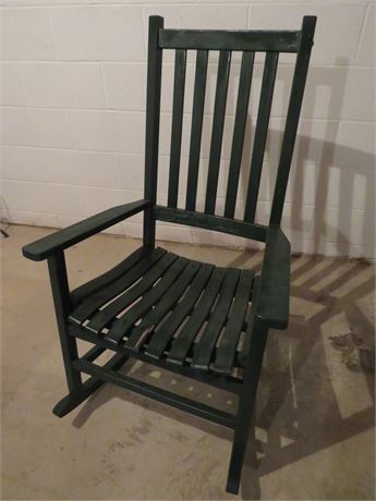 Painted Wooden Rocking Porch Chair